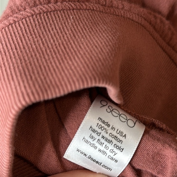 9 Seed Resort La Quinta Raglan Sweatshirt in Double Gauze in Clay (Mauve) M/L - Picture 11 of 11